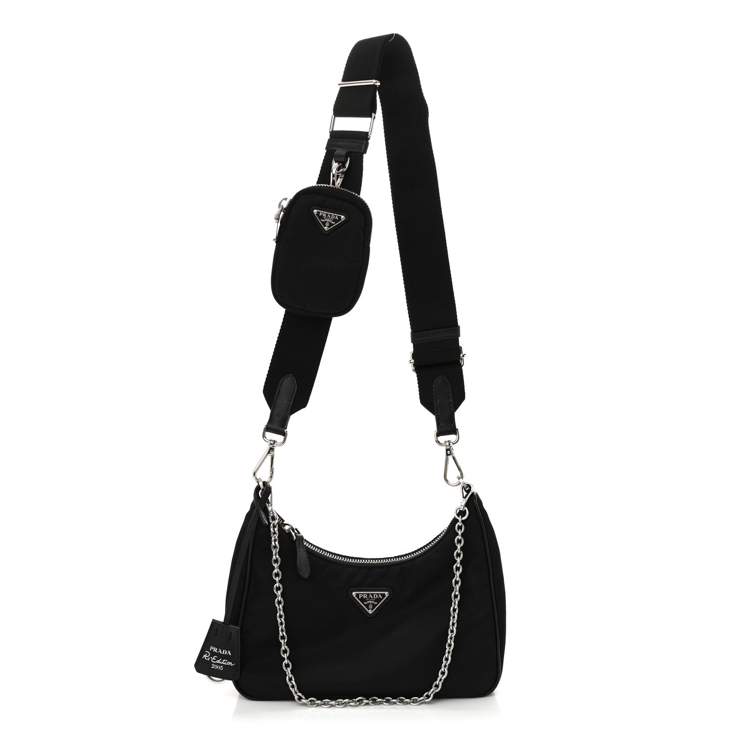 Prada Nylon Re-Edition 2005 Shoulder Bag Black 1 of 10
