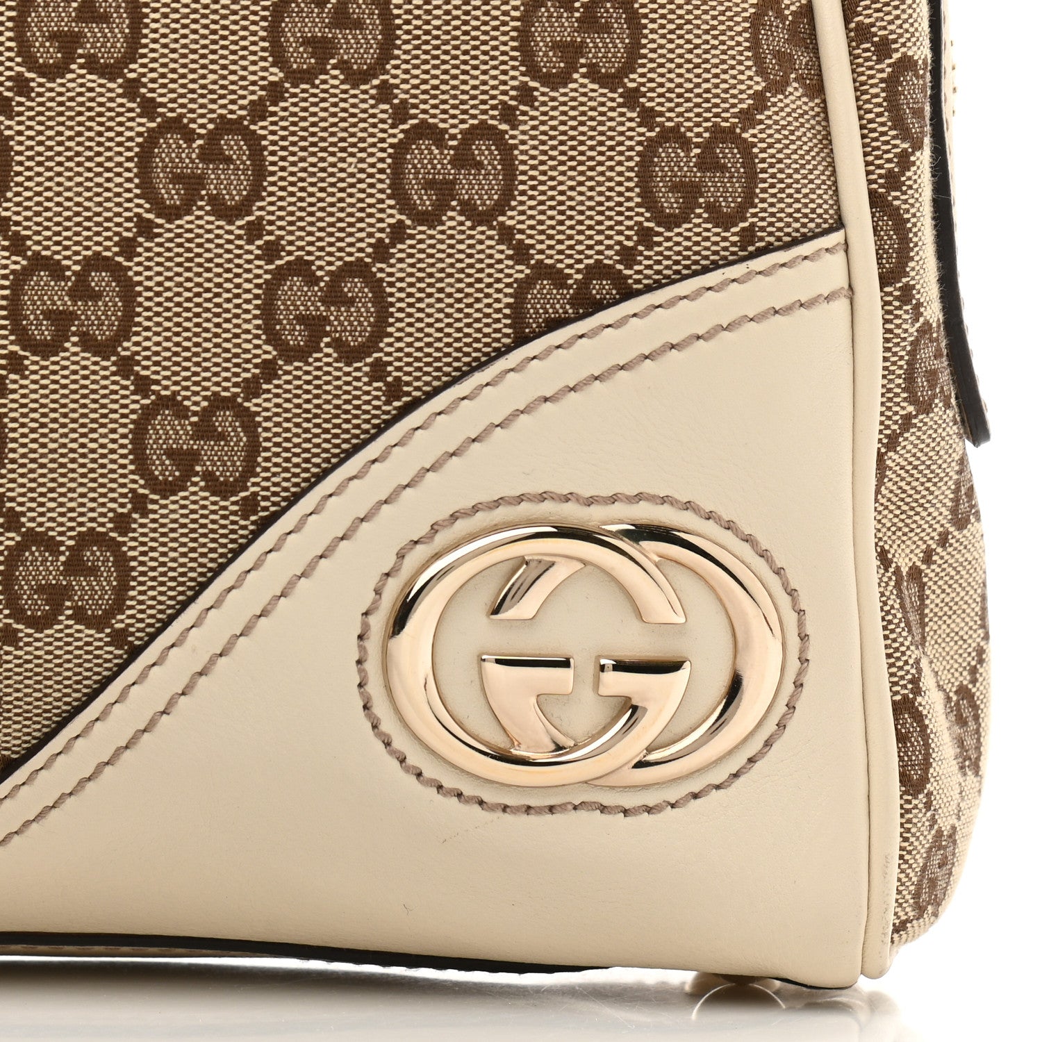 Gucci Monogram Medium New Britt Boston Off White 7 of 12