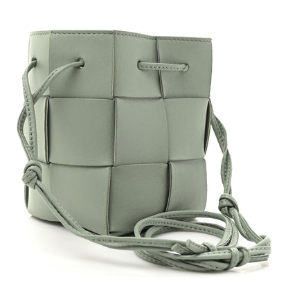 Bottega Veneta Nappa Maxi Intrecciato Mini Cassette Bucket Bag New Sauge 3 of 9