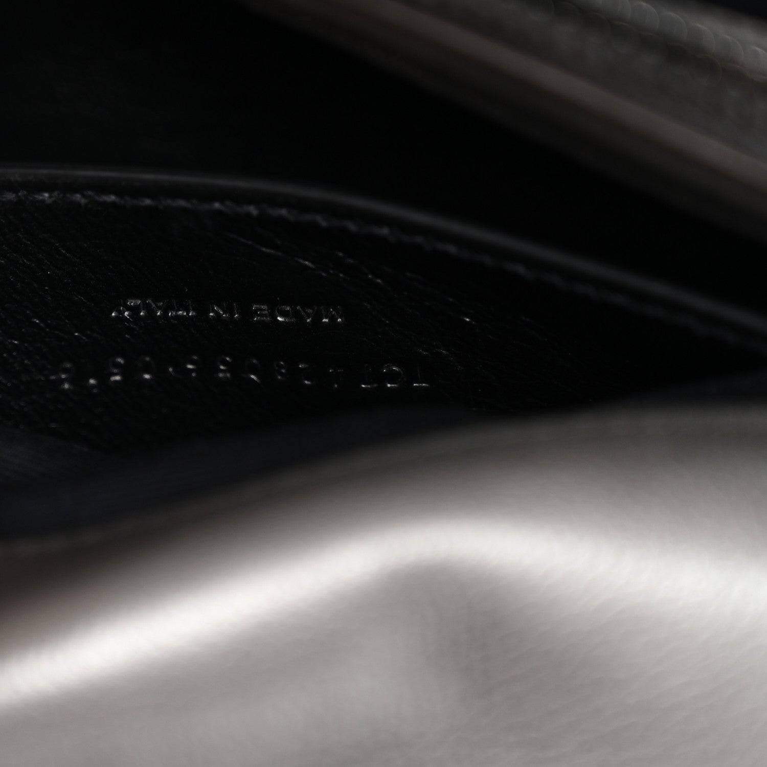 Saint Laurent Sheepskin Matelasse Chevron Monogram Medium College Bag Asphalt 7 of 11