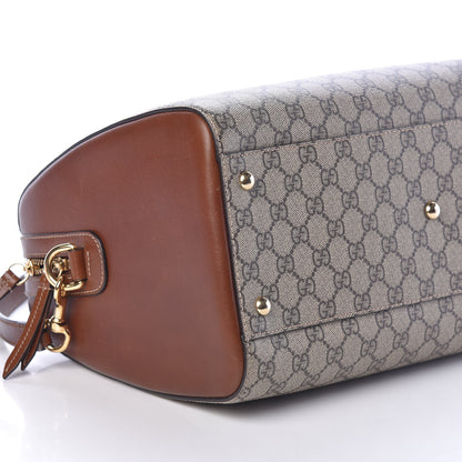 Gucci GG Supreme Monogram Medium Boston Beige Cuir 8 of 9