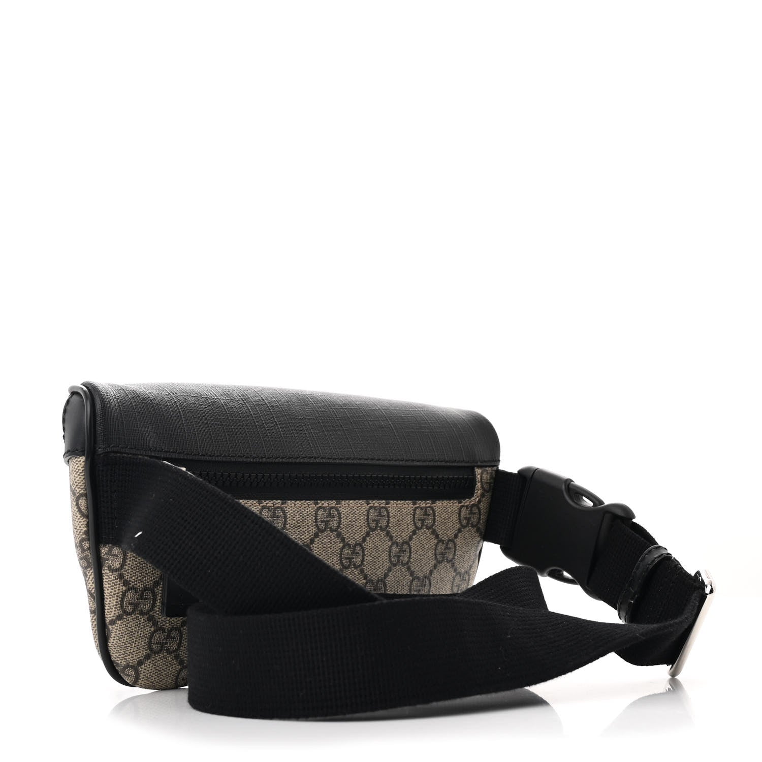 Gucci GG Supreme Monogram Belt Bag Black 3 of 10
