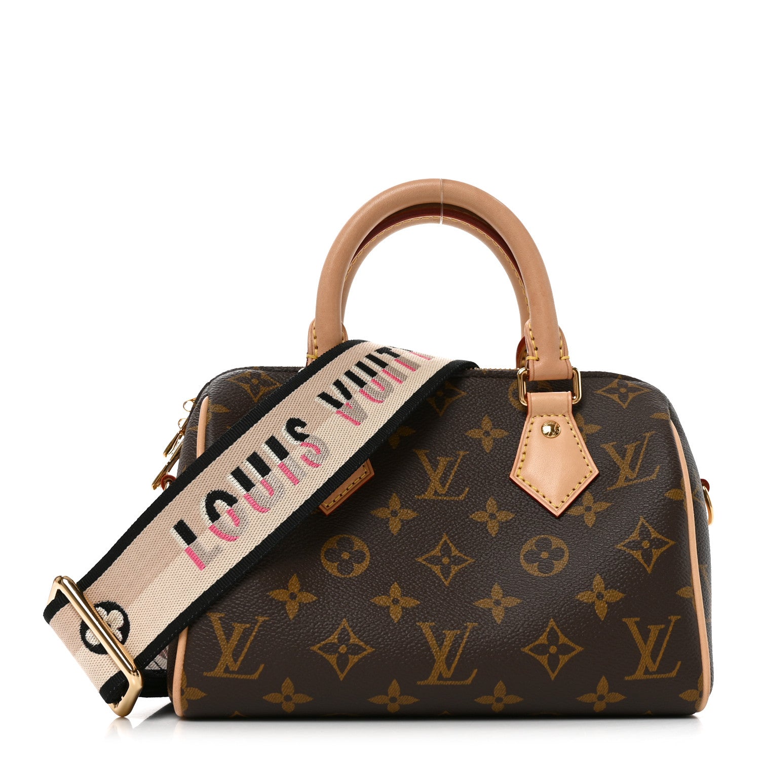 Louis Vuitton Monogram Speedy Bandouliere 20   Black 1 of 9