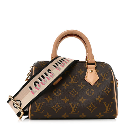 Louis Vuitton Monogram Speedy Bandouliere 20   Black 1 of 9