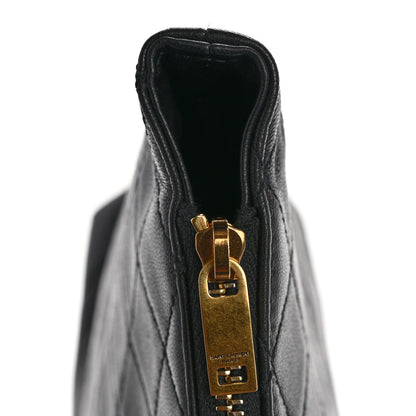 Saint Laurent Lambskin Quilted Gaby Cosmetic Pouch Black 8 of 12