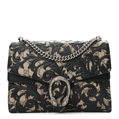 Gucci GG Supreme Monogram Arabesque Medium Dionysus Shoulder Bag Black 1 of 13