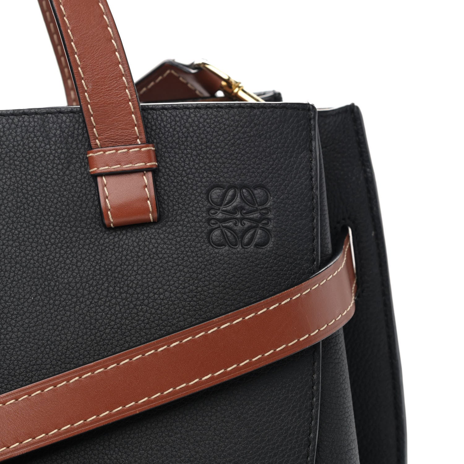 Loewe Calfskin Medium Gate Tote Pecan Black 8 of 14