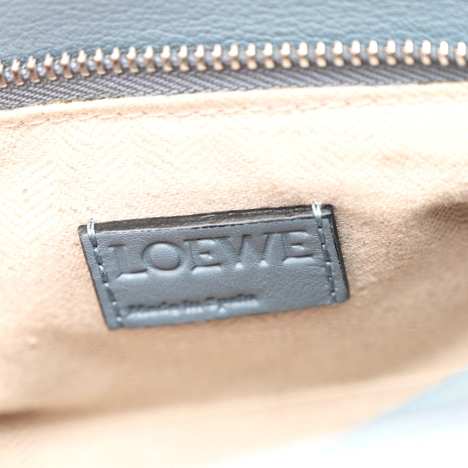 Loewe Calfskin Small Puzzle Bag Stone Blue 6 of 9