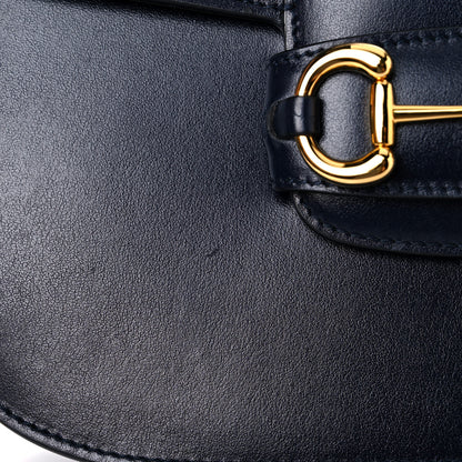 Gucci Calfskin Web Horsebit 1955 Shoulder Bag Blue 19 of 19