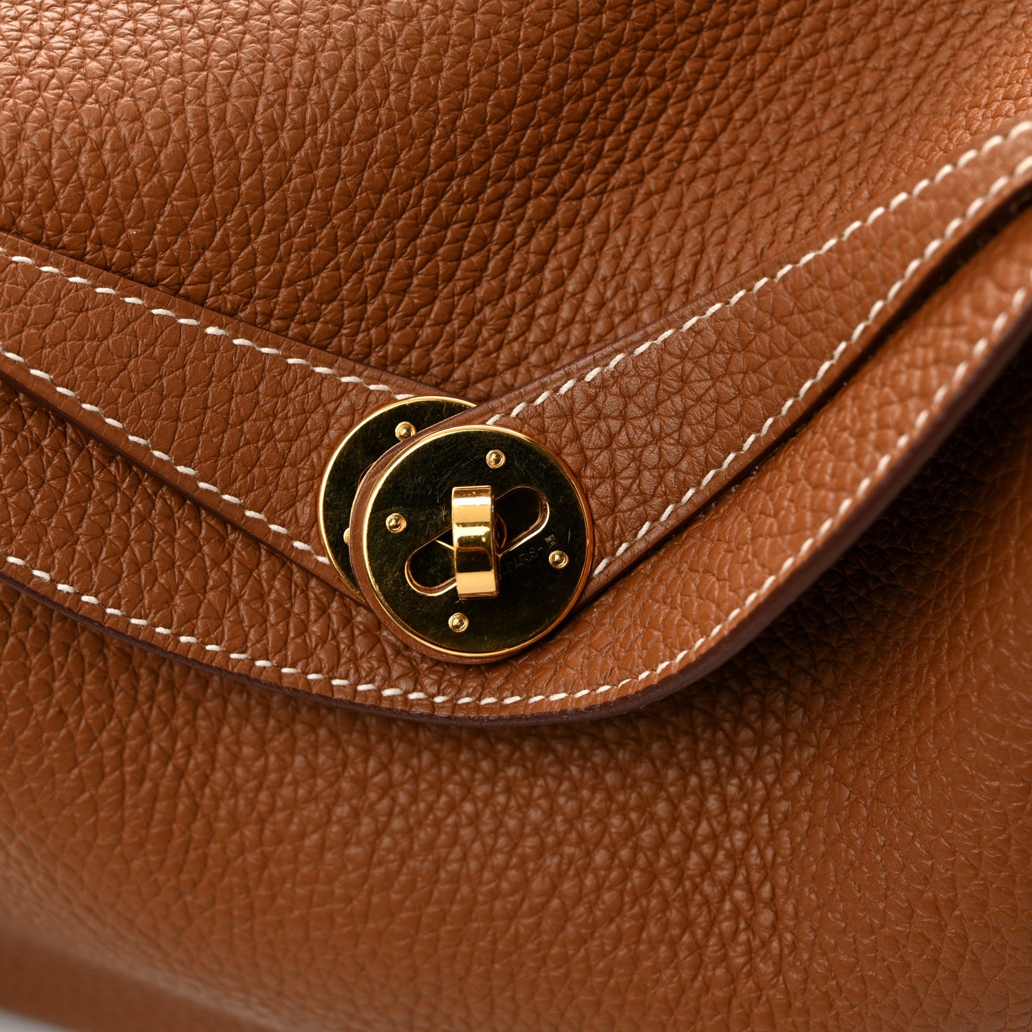 Hermes Taurillon Clemence Lindy 26 Gold Gold 13 of 14