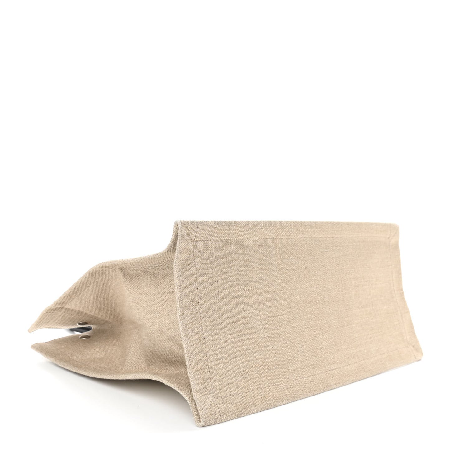 Linen Calfskin Rive Gauche Tote Optic White