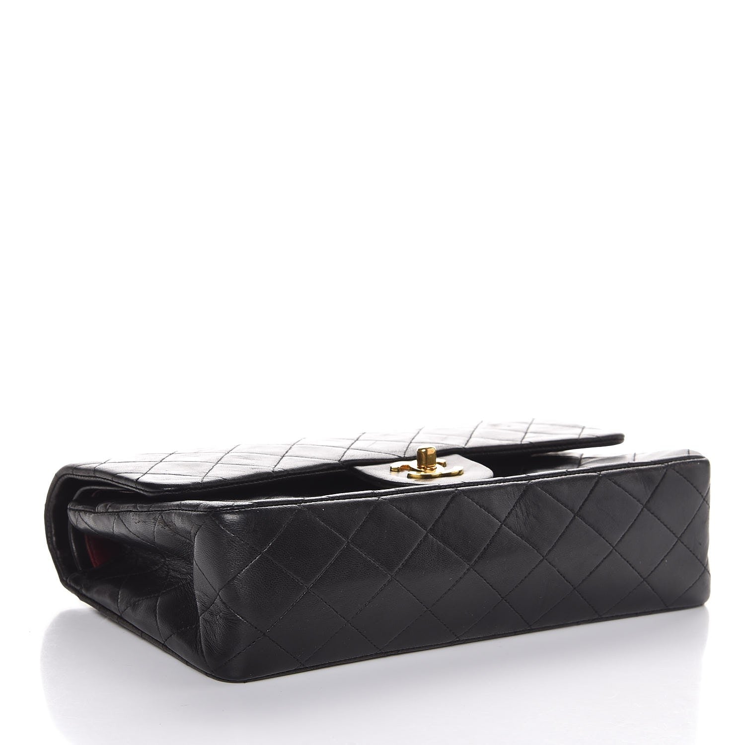 Chanel Lambskin Quilted Medium Double Flap Black 5 of 11