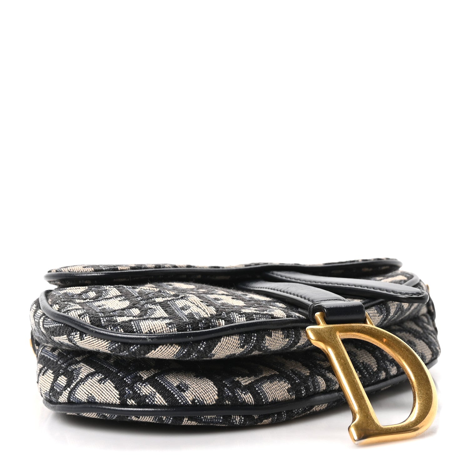 Christian Dior Oblique Mini Saddle Bag Blue 7 of 19
