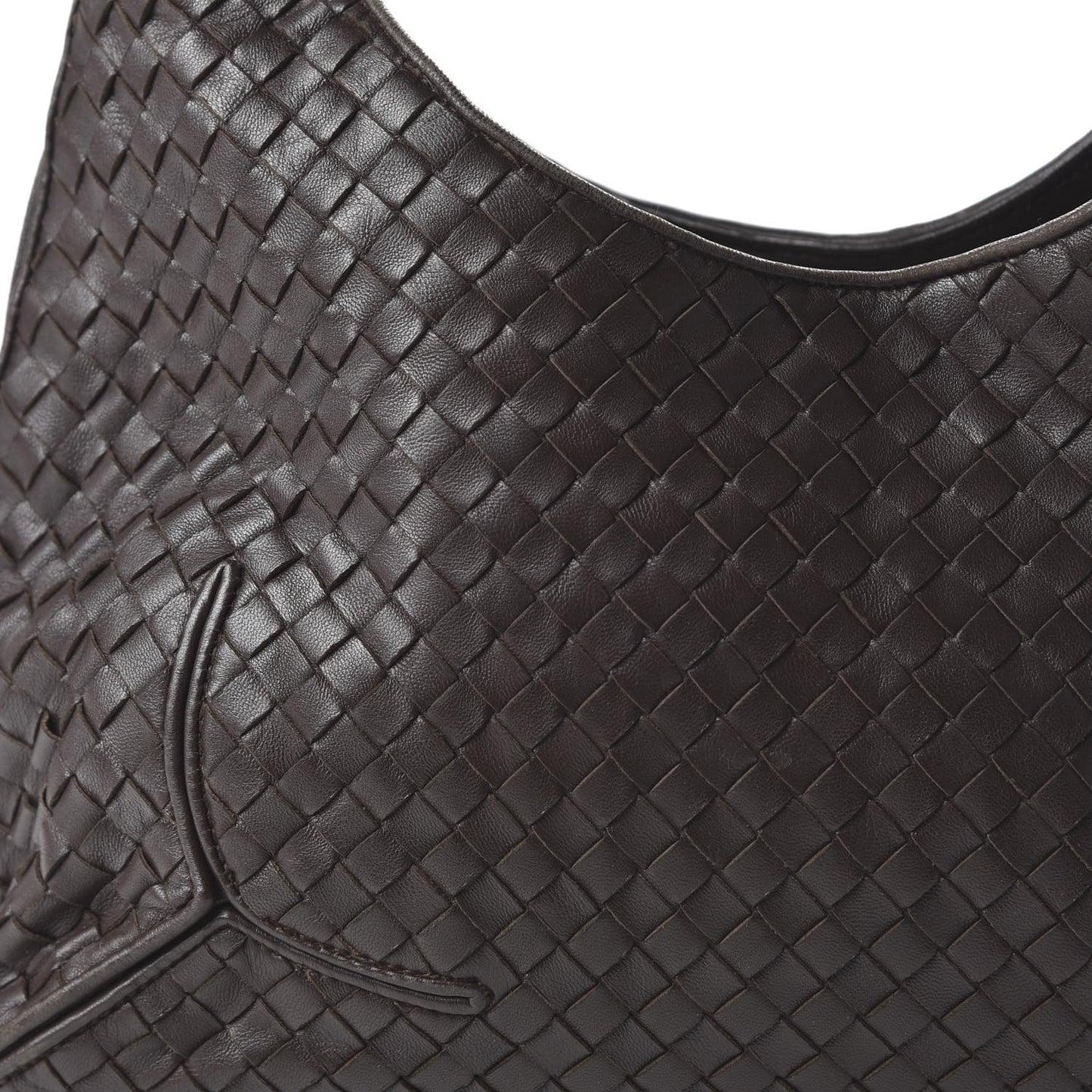 Nappa Intrecciato New Ball Hobo Ebano