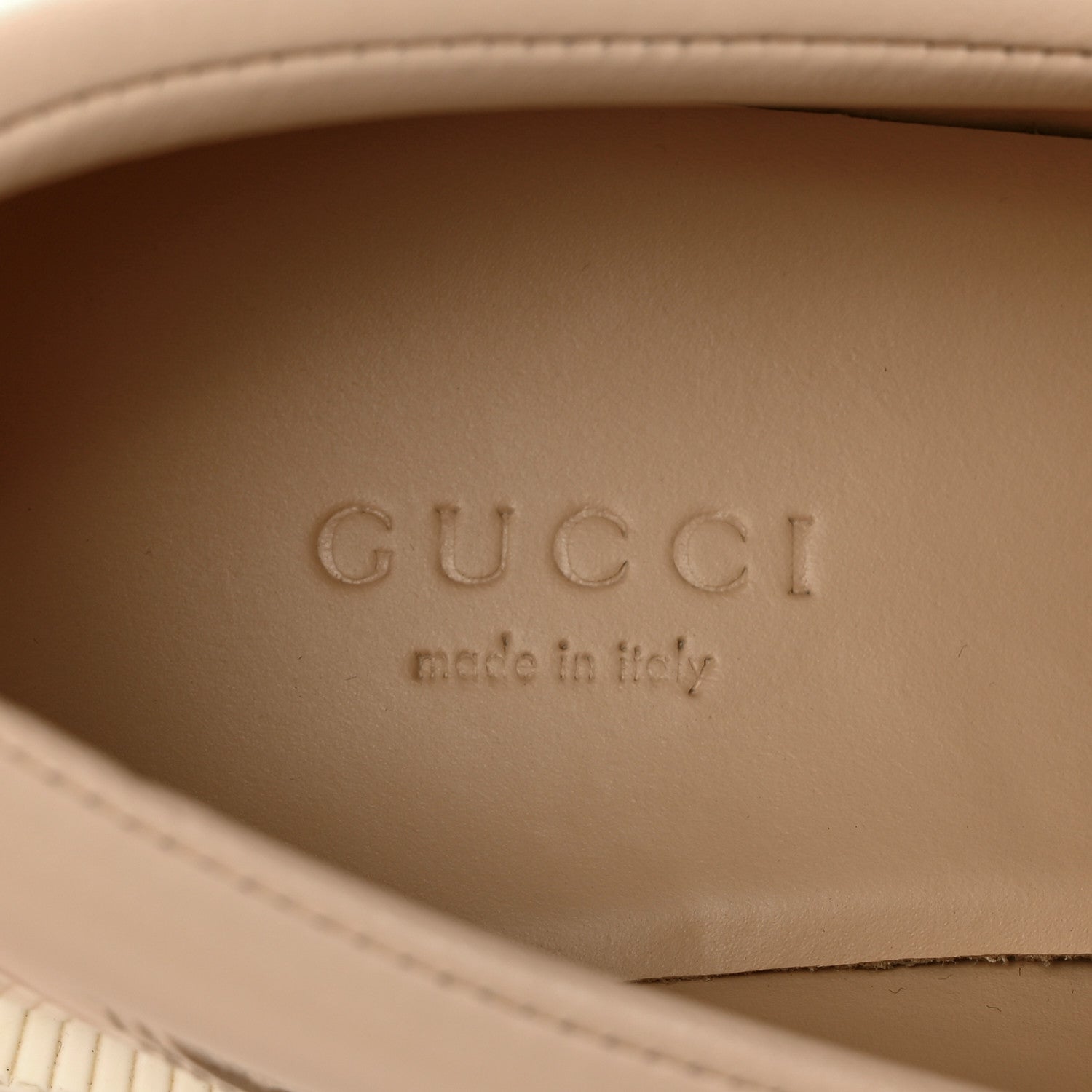 Gucci Magnum Calfskin Nappa Samoa Womens Horsebit Platform Chunky Lug Sole 40mm Loafers 35.5 Skin Rose 7 of 8