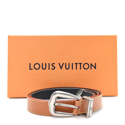 Louis Vuitton LV Dust 25mm Belt 90 36 Cognac Brown 5 of 5
