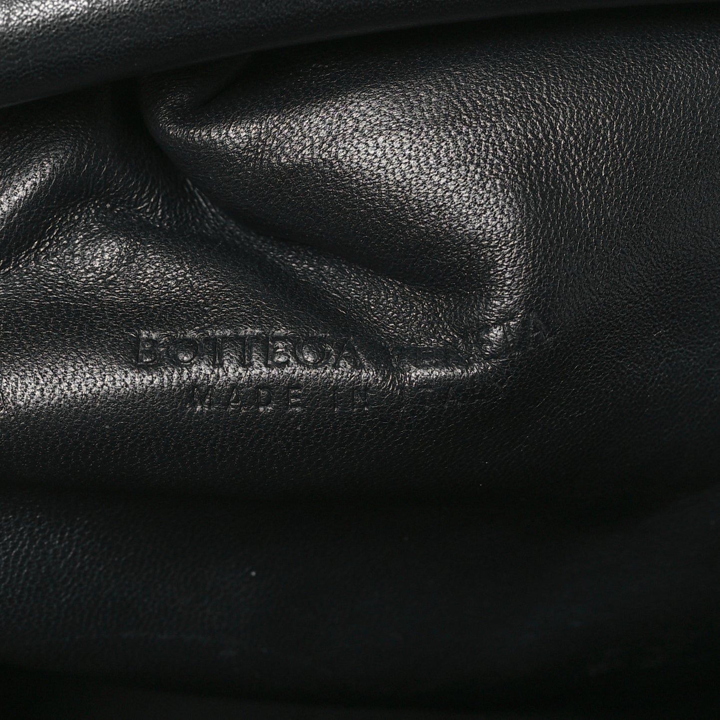 Nappa Maxi Intreccio The Pouch Oversized Clutch Black