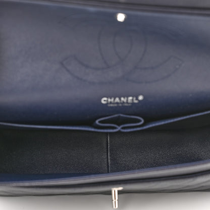 Chanel Caviar Quilted Jumbo Double Flap Navy Blue 4 of 9