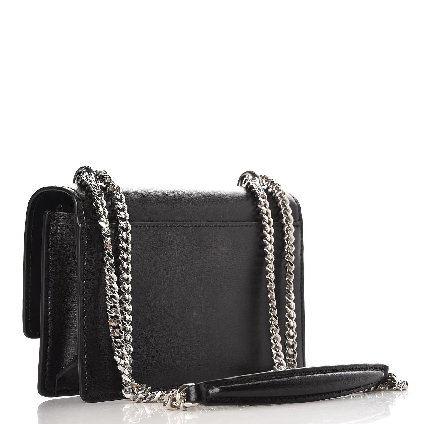 Calfskin Monogram Sunset Chain Wallet Black