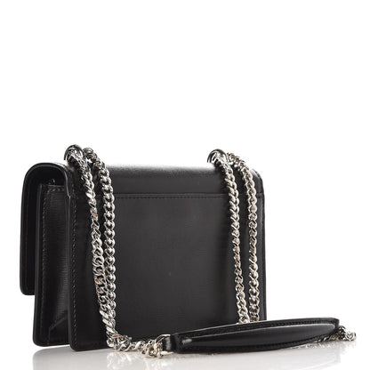 Saint Laurent Calfskin Monogram Sunset Chain Wallet Black 3 of 7