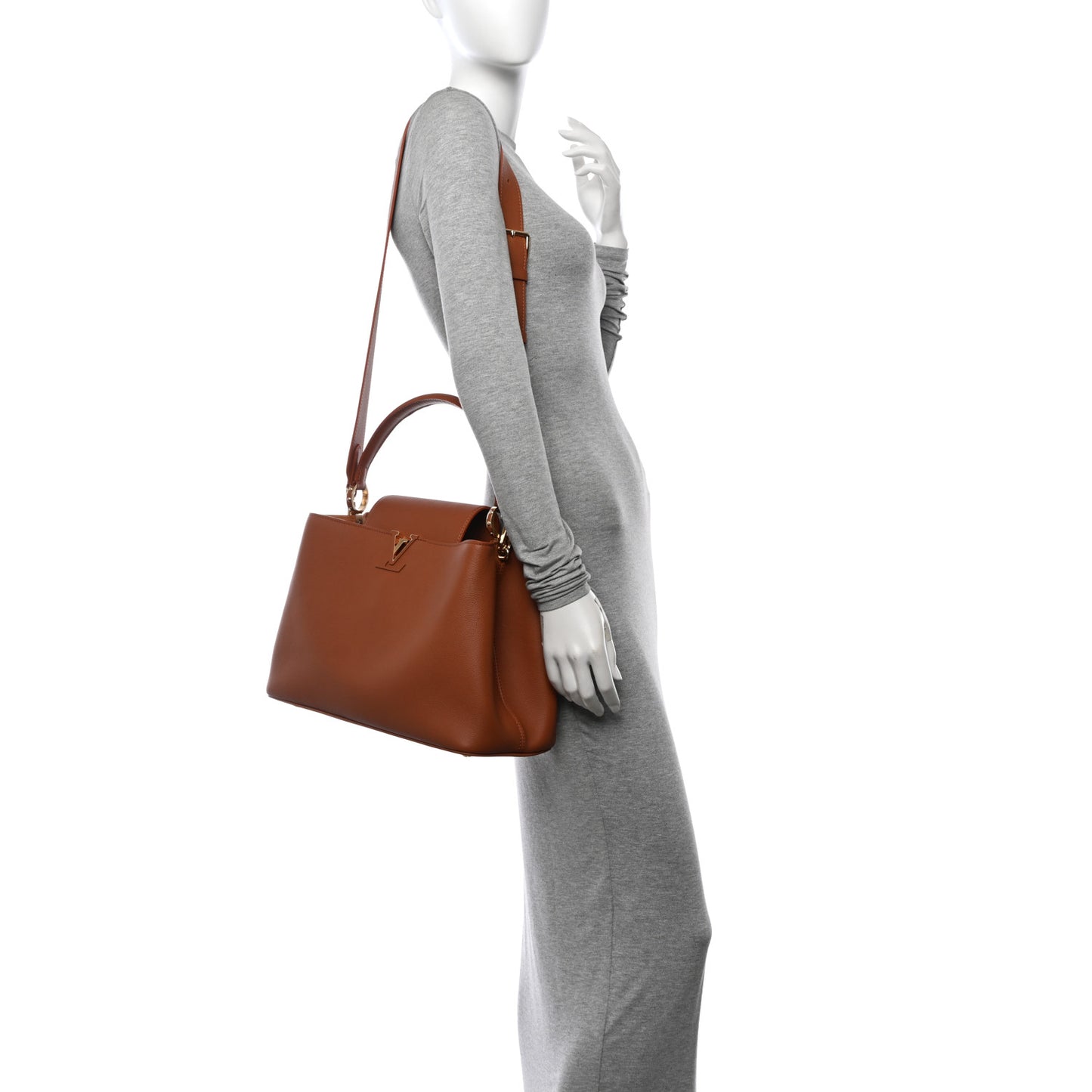 Taurillon Capucines GM Cognac