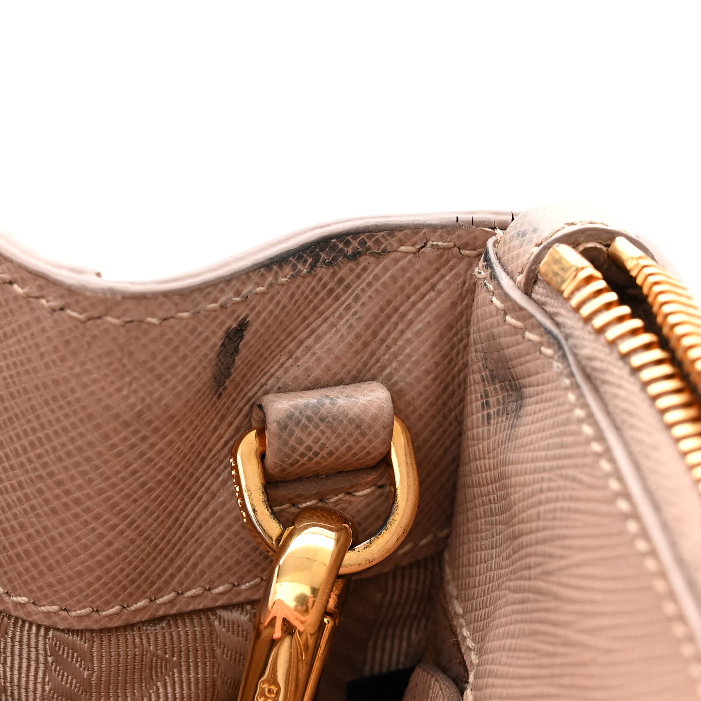 Saffiano Lux Small Galleria Double Zip Tote Cammeo