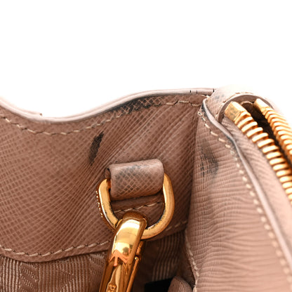 Prada Saffiano Lux Small Galleria Double Zip Tote Cammeo 14 of 17