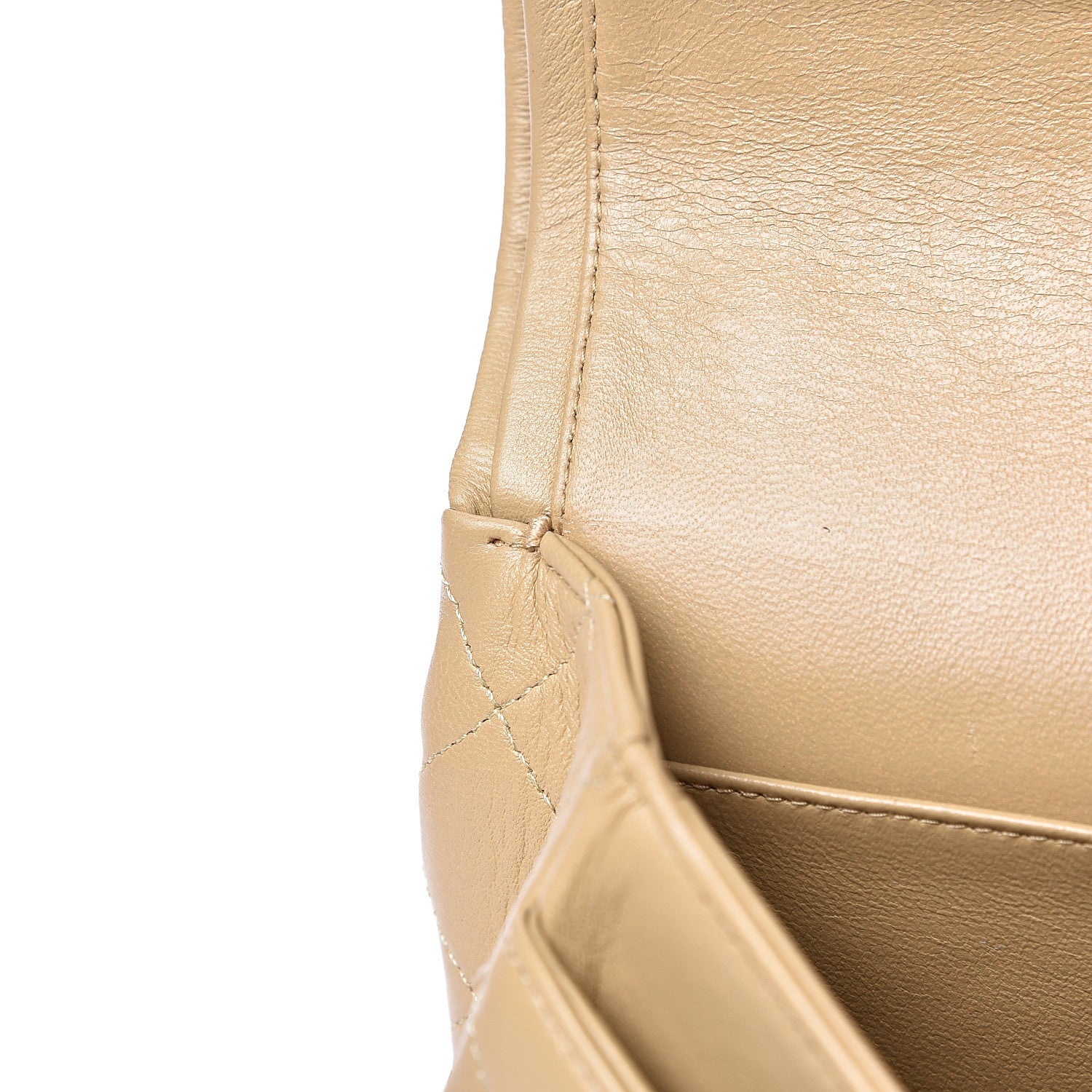 Chanel Lambskin Quilted Small Double Flap Beige 16 of 20