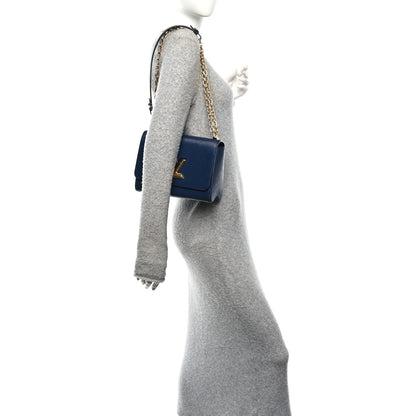 Louis Vuitton Epi Twist Shoulder Bag MM Indigo 2 of 9