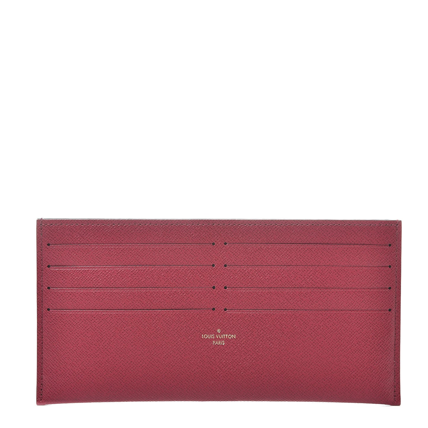 Calfskin Felicie Card Holder Insert Fuchsia