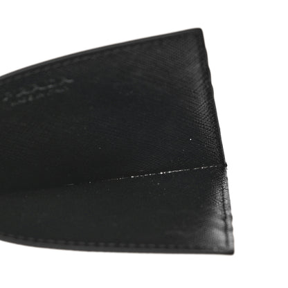 Prada Saffiano Triangle Card Case Black 7 of 10