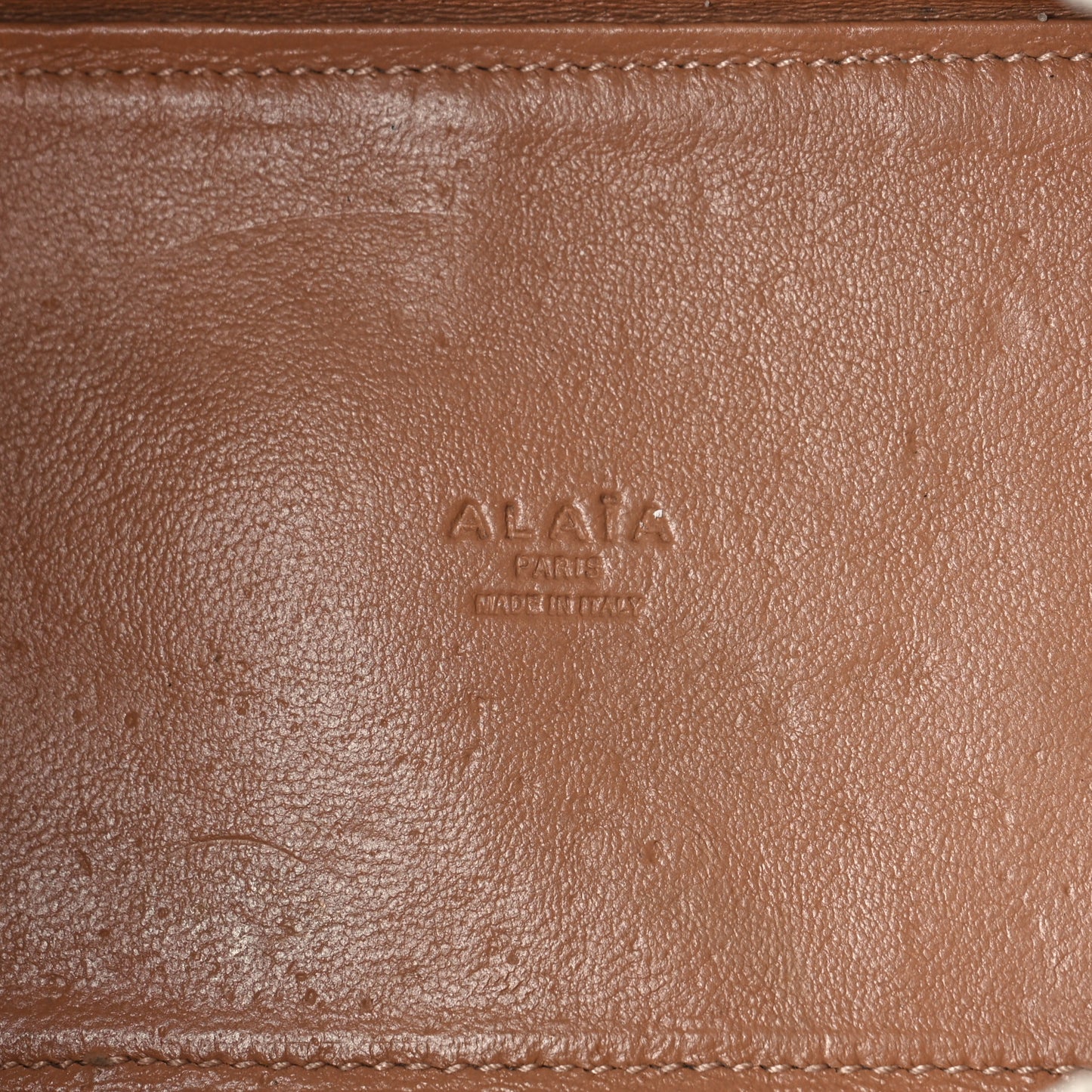 Calfskin Laser Cut Mina 16 Bag White