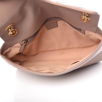 Gucci Calfskin Matelasse Medium GG Marmont Shoulder Bag Porcelain Rose 5 of 9