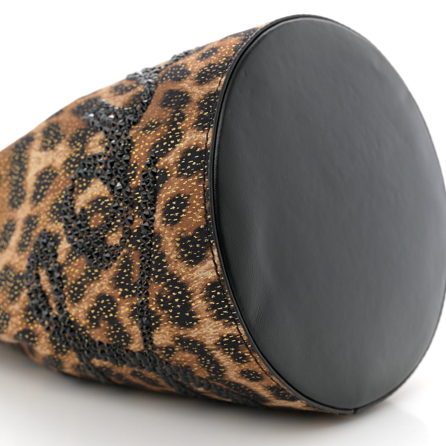 Leopard Print Marie Jane Bucket Brown