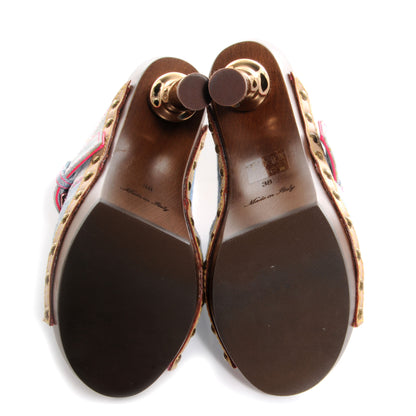 Louis Vuitton Rosa Denim Mule Clogs 38 6 of 7
