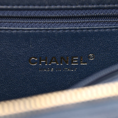 Chanel Caviar Quilted Medium CC Filigree Vanity Case Navy 6 of 15