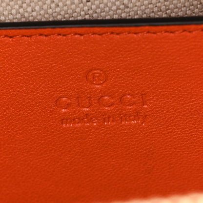 Gucci Sakai Be Green Calfskin Diagonal Stitched Blondie Top Handle Bag Orange 6 of 10