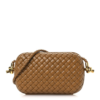 Bottega Veneta Calfskin Intrecciato Knot On Strap Camel 1 of 10