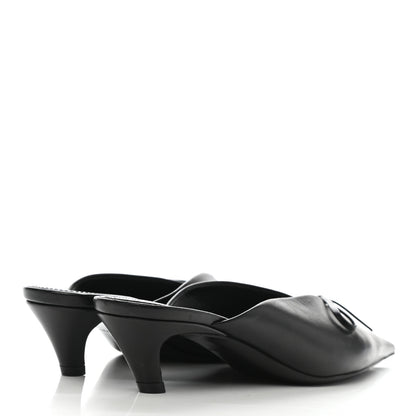 Balenciaga Goatskin Pointed Toe Knife Mules 37 Black 4 of 8