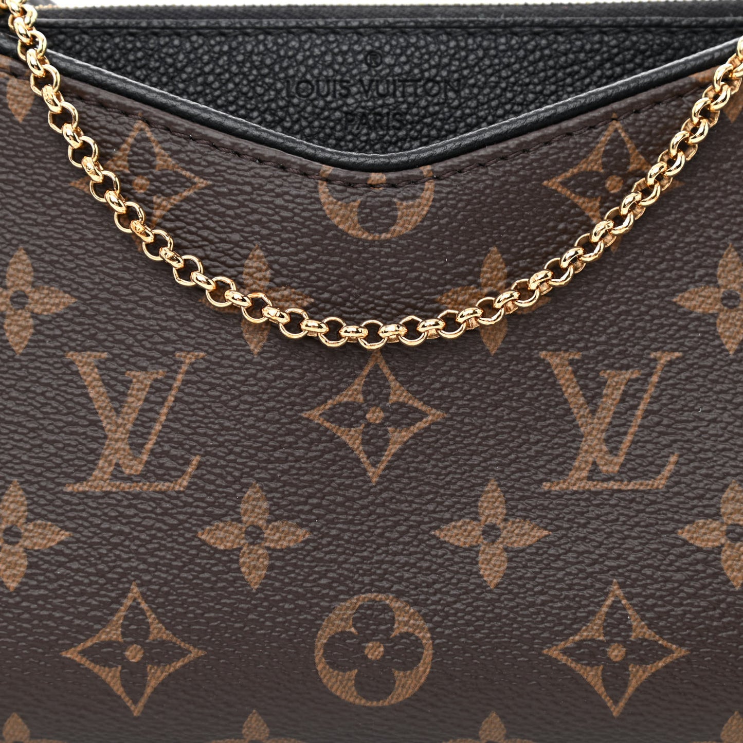 Monogram Pallas Clutch Black