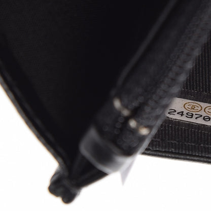 Chanel Caviar Chevron Quilted Boy Wallet On Chain WOC Black 8 of 10