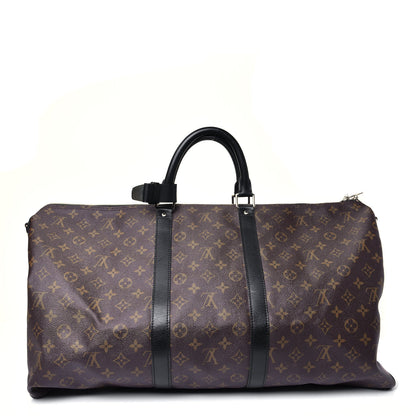 Louis Vuitton Monogram Macassar Keepall Bandouliere 55 1 of 3