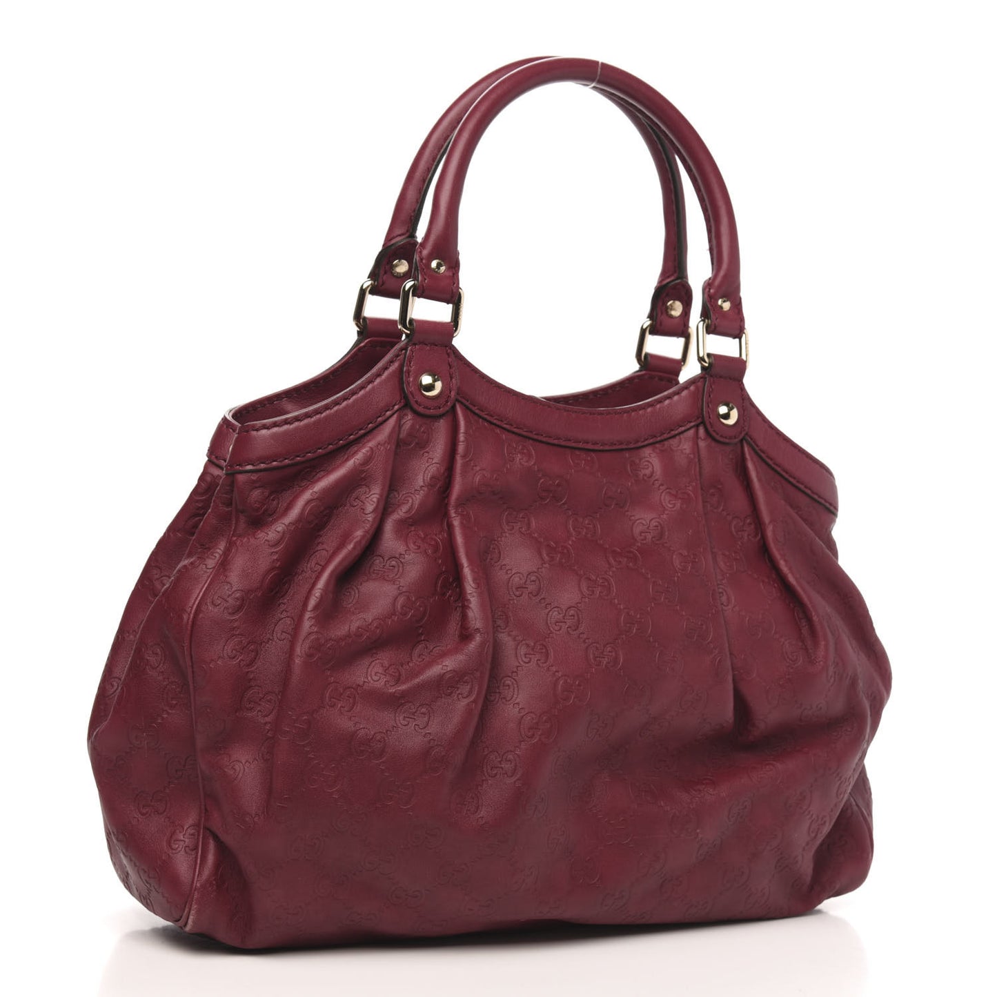 Guccissima Medium Sukey Tote Raspberry Candy