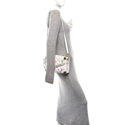 Louis Vuitton LV x TM Cowhide Monogram Multicolor Side Trunk MM White 2 of 9