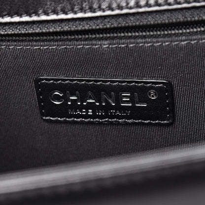 Chanel Lambskin Quilted Large Boy Flap Beige Black 6 of 14