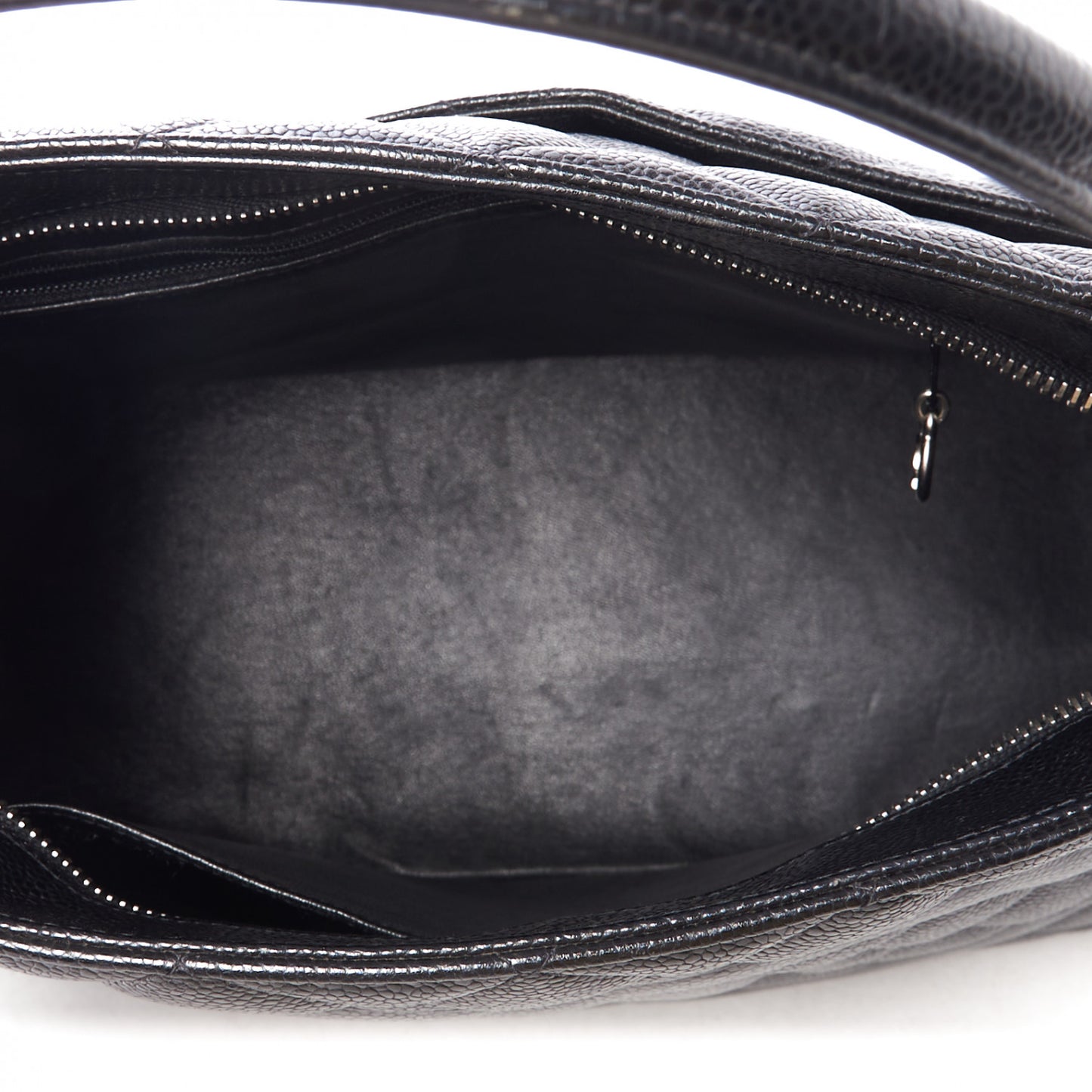 Caviar Quilted Medallion Tote Black