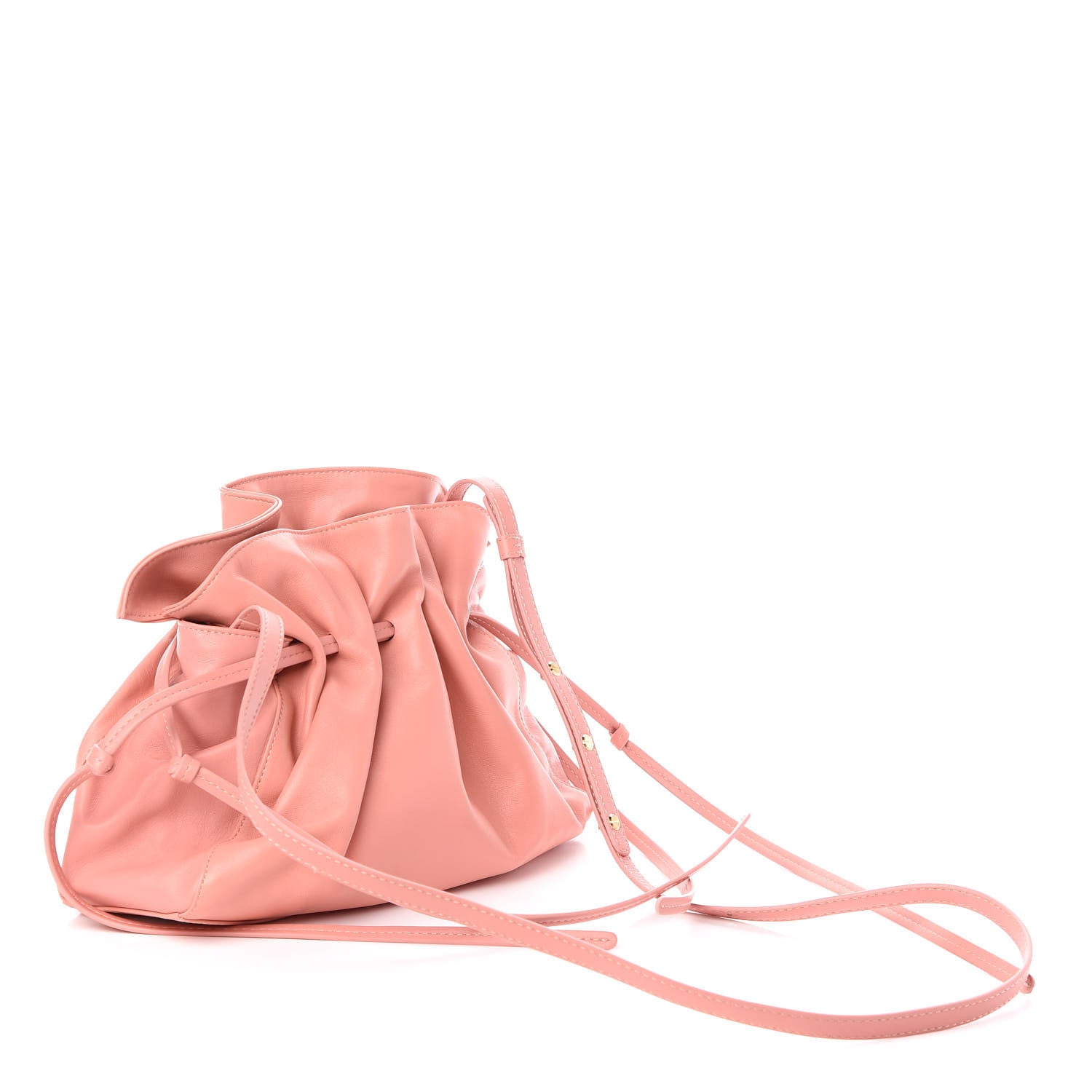 Mansur Gavriel Lambskin Protea Bag Coral 3 of 9