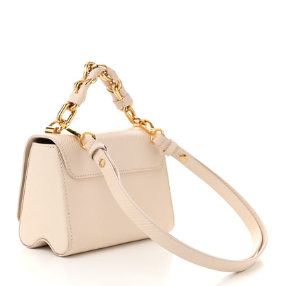 Louis Vuitton Epi Twist Braided Chain Shoulder Bag PM Quartz White 4 of 10