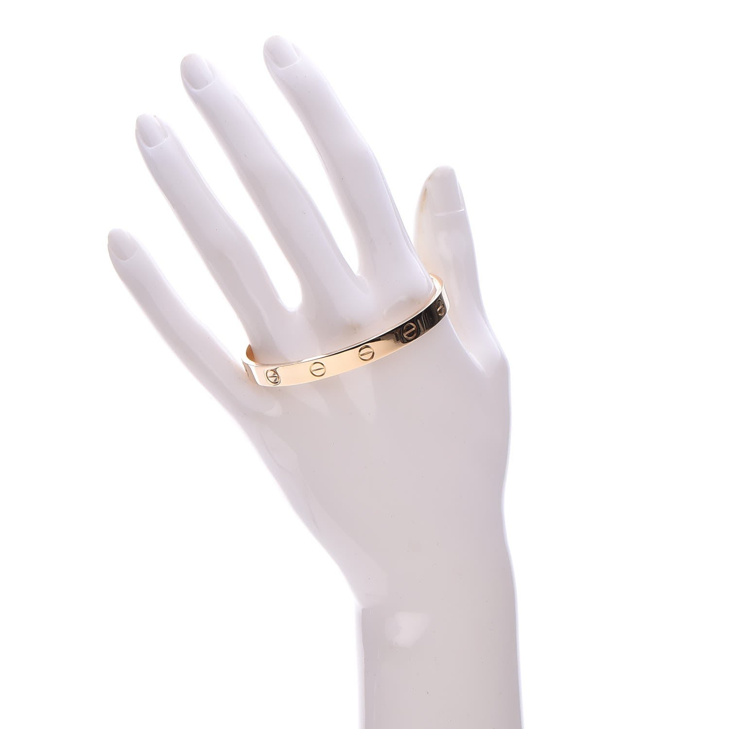 Cartier 18K Yellow Gold LOVE Cuff Bracelet 17 2 of 5