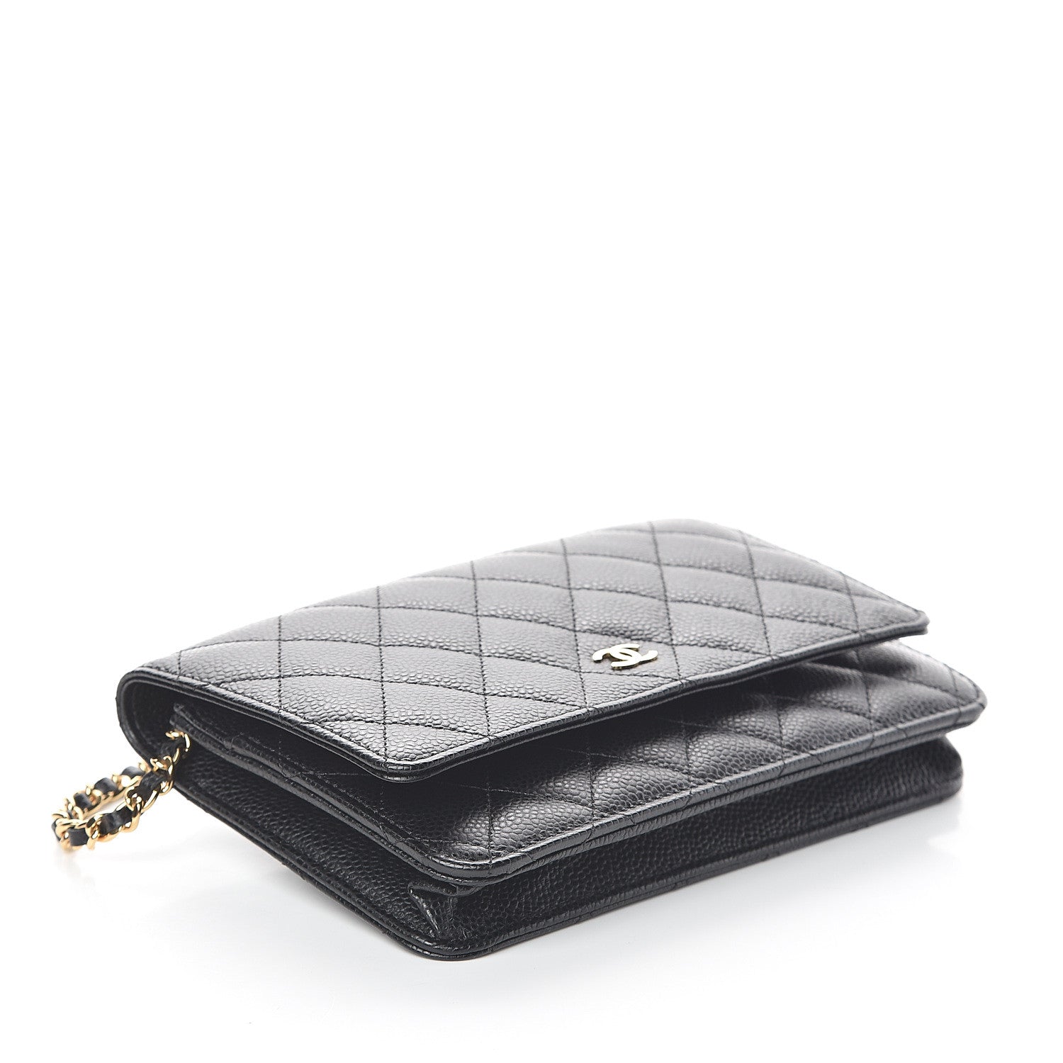 Chanel Caviar Quilted Wallet On Chain WOC Black 3 of 10